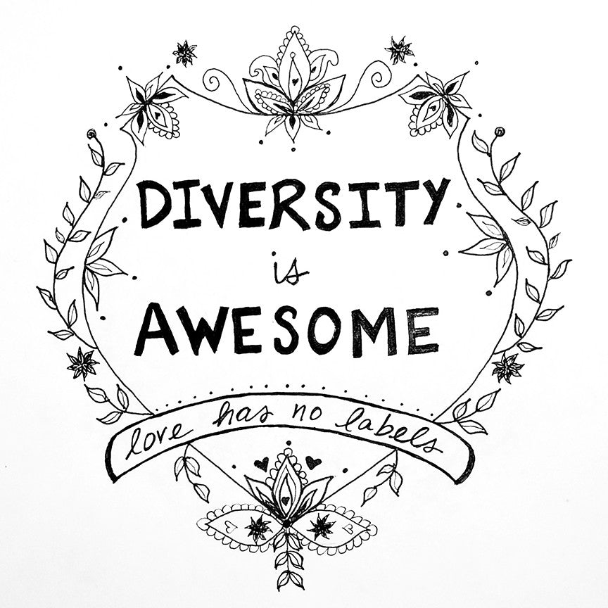 Doodle 10/365 - Diversity is Awesome Shield