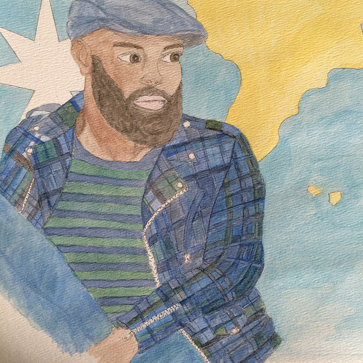 Doodle 11/365  Bearded Gent in Plaid Final