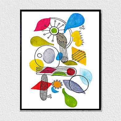 Abstract Shapes 8x10 Art Print by Tanya Madoff