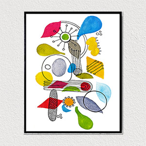 Abstract Shapes 8x10 Art Print by Tanya Madoff