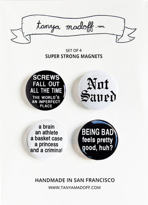 Breakfast Club - Set of Four Super Strong Magnets