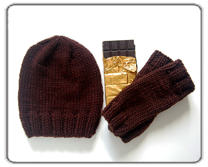 Outer Sunset Hat - Chocolate Brown, Knitted by Hand