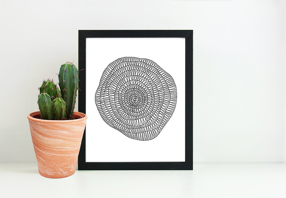Circles and Triangles Print