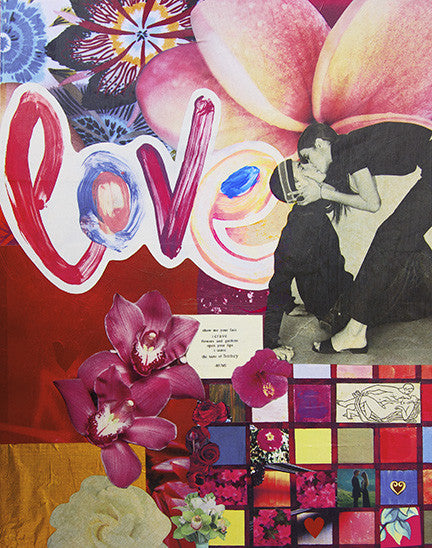 Love Collage 8x10 Art Print by Tanya Madoff