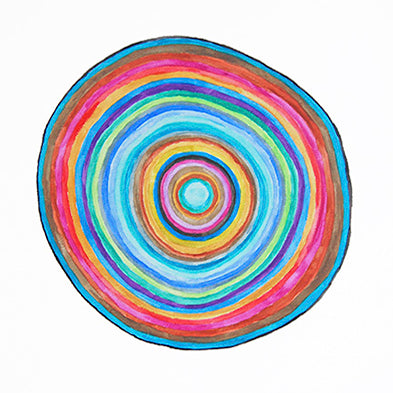 Circles and Triangles 8 x 10 Art Print by Tanya Madoff