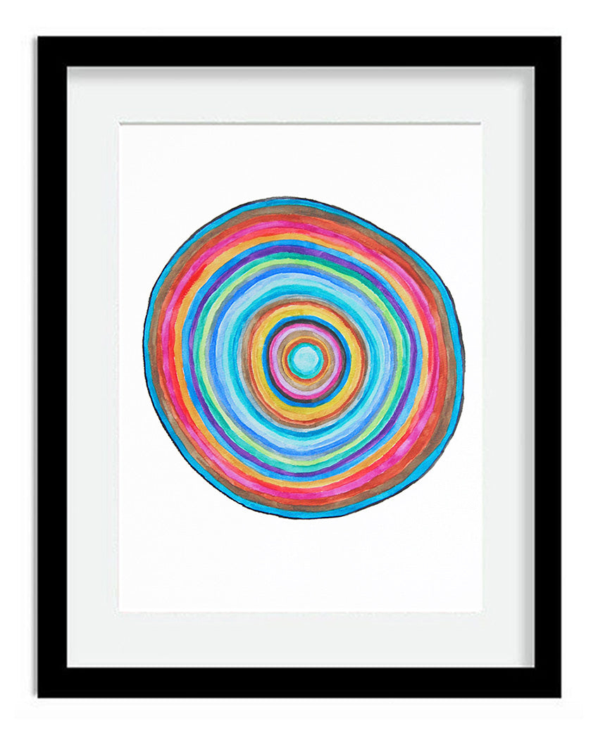 Rainbow Circle 8x10 Art Print by Tanya Madoff